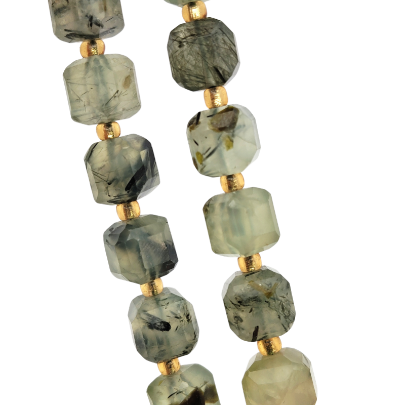 Prehnite Cube Bracelet